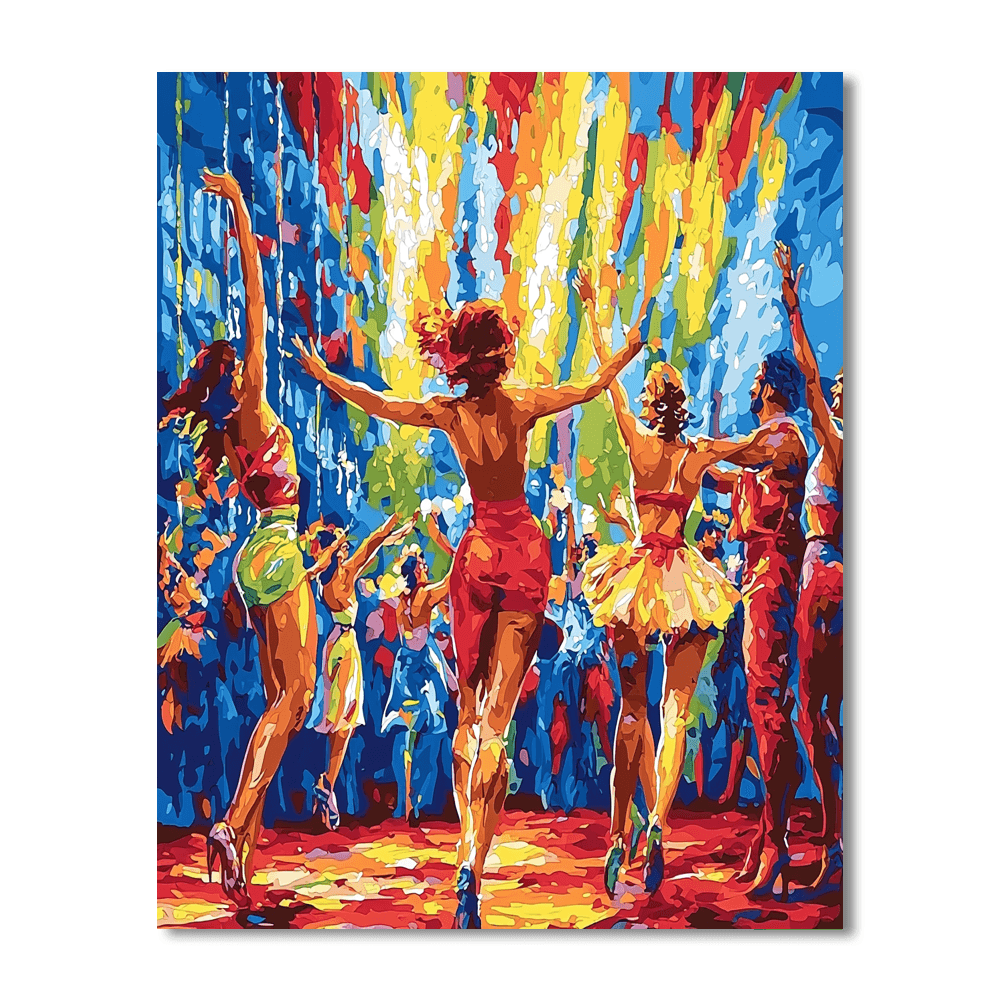 Henri De Toulouse-Lautrec Inspired Joyful Circus Performers  Painting By Numbers Kit
