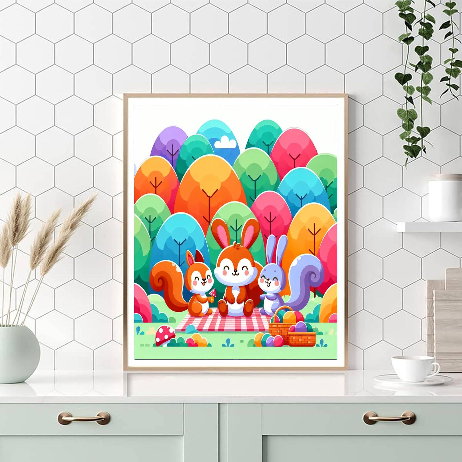 Forest Fantasy Picnic Paint By Numbers Kits