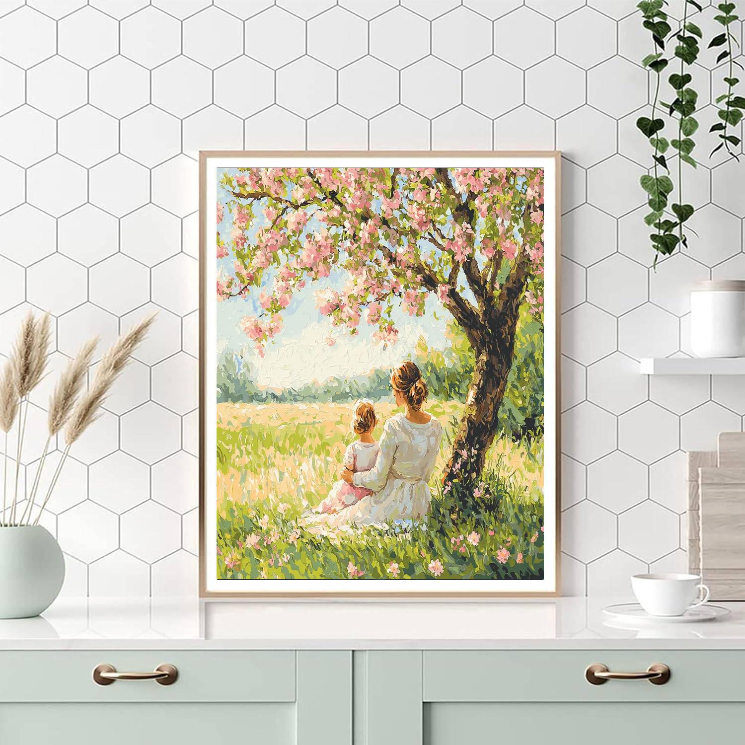 Cherry Blossom Walk Paint By Number