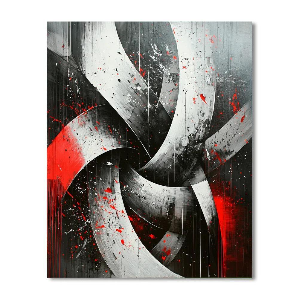 Banksy Inspired Chaos And Order  Paint By Color