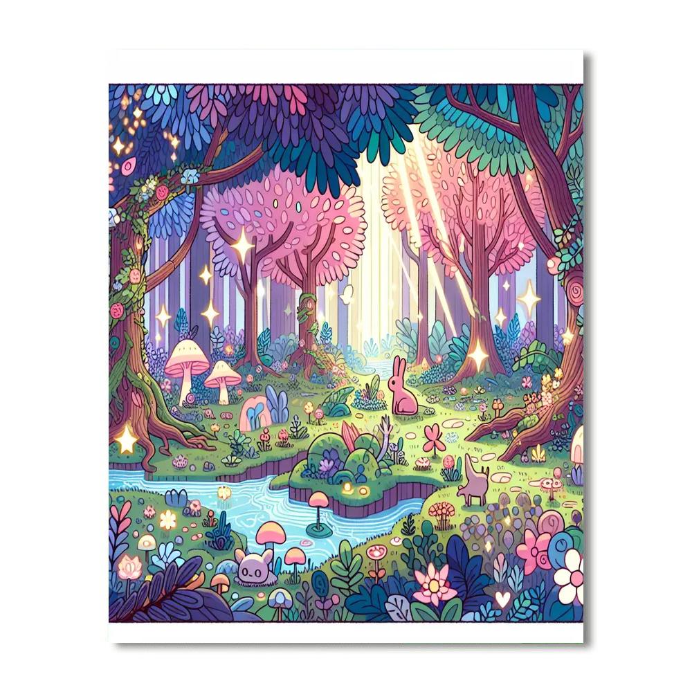 Forest Fantasy Realm Paint By Number