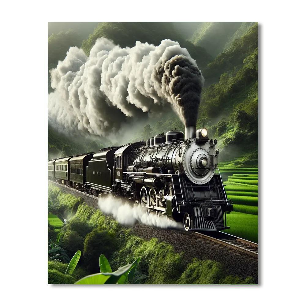 Historic Steam Train Adventure Paint By Number