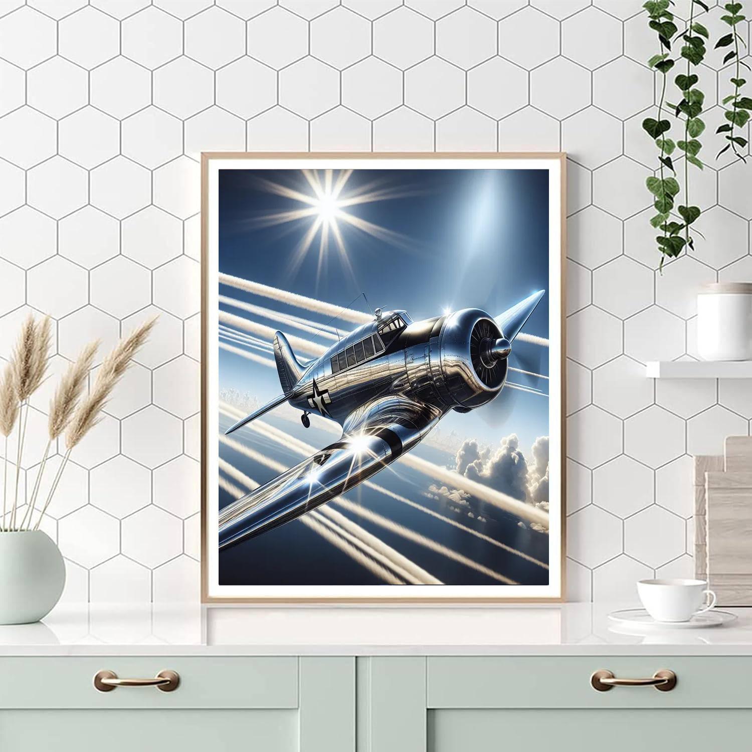Vintage Aviation Wonder Number Painting