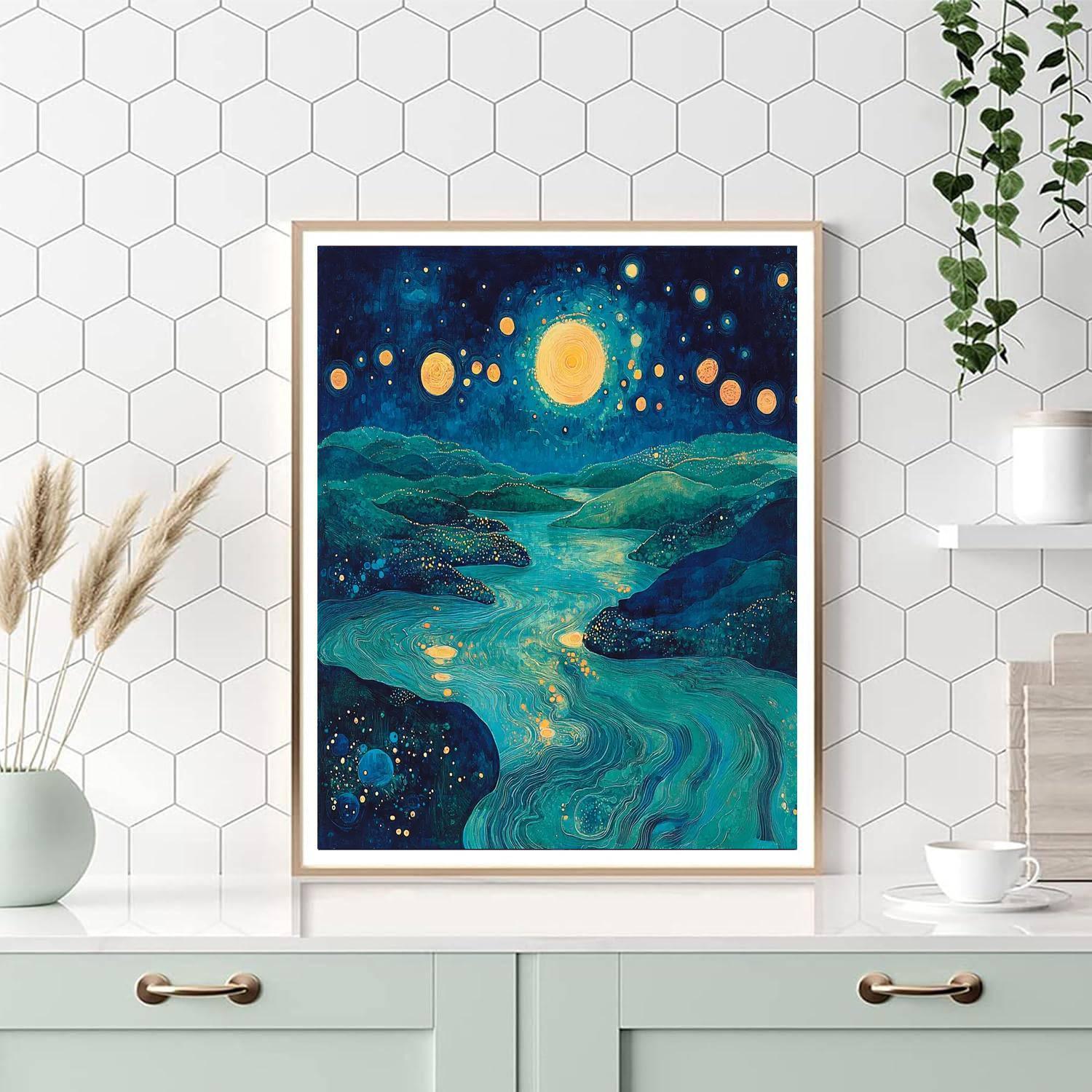 Max Ernst Inspired Enigma Of The Celestial Tides  Painting By Numbers Kit