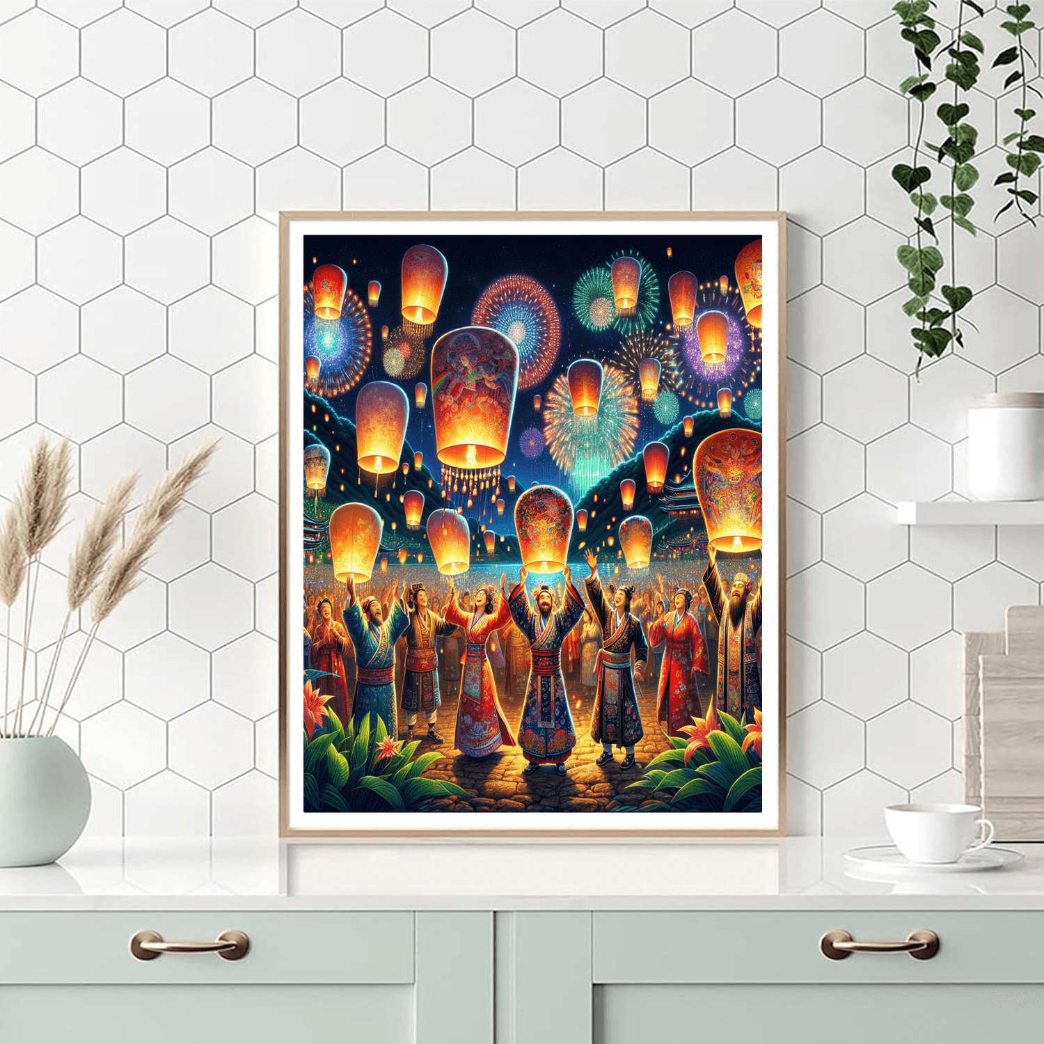 Festival Of Lanterns - Taiwan Number Painting