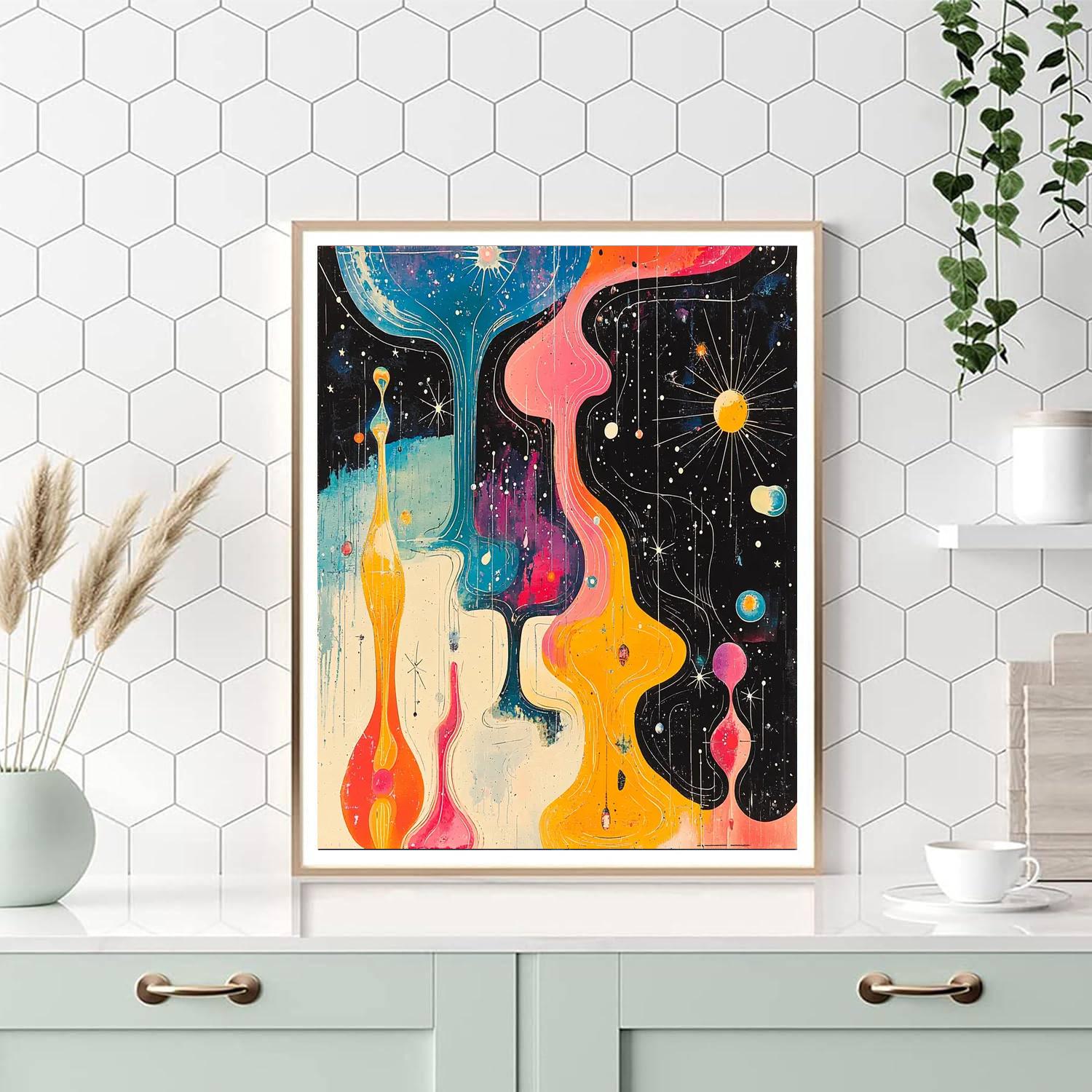 Dale Chihuly Inspired Stellar Serenade  Paint By Number