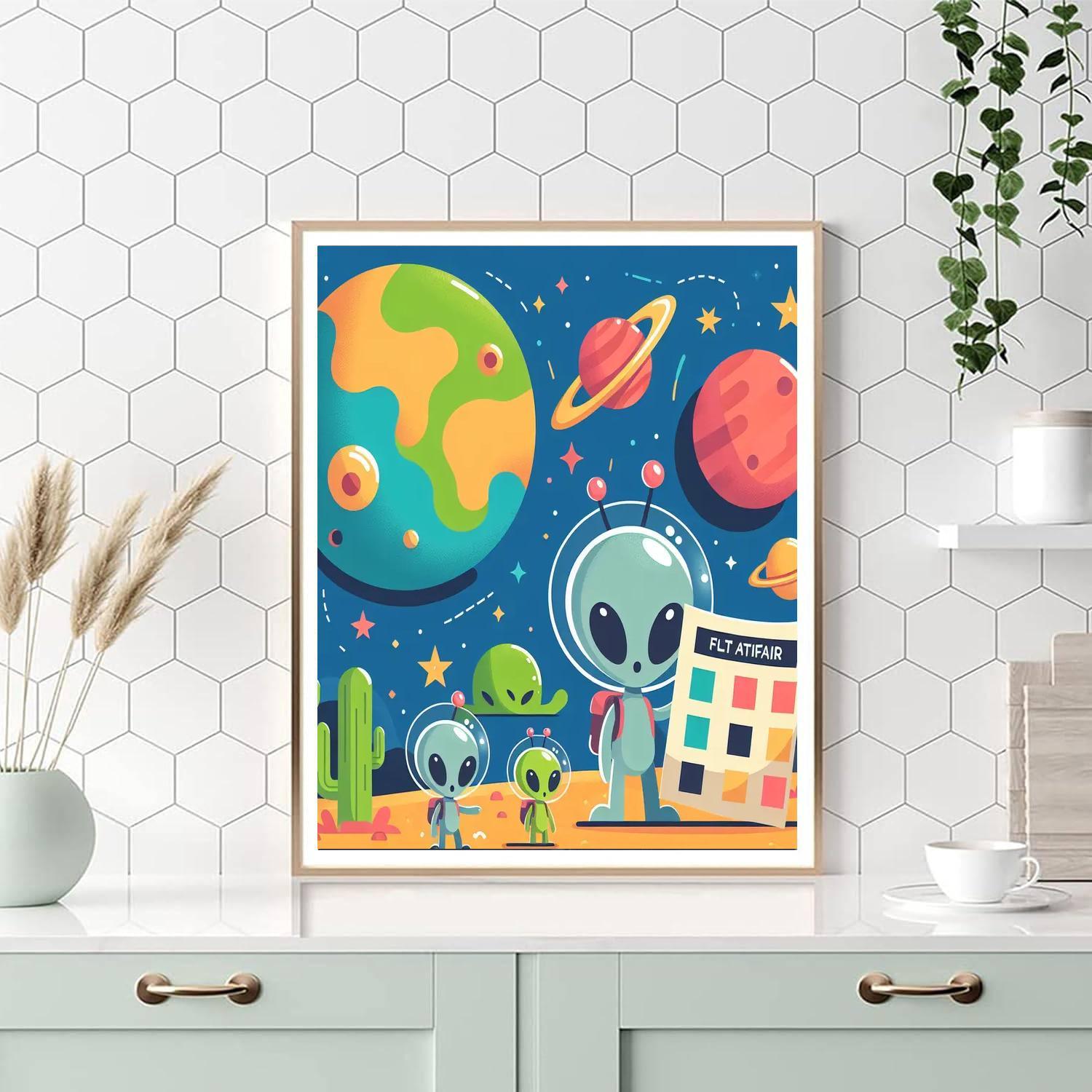 Splendid Space Safari Numbered Painting Kits