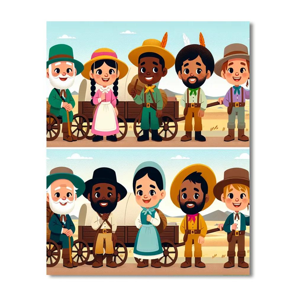 Playful Pioneers Numbered Painting Kits