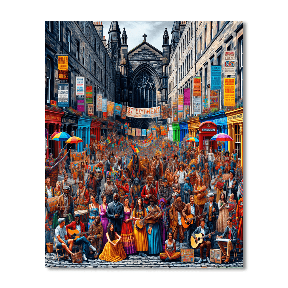 Fringe Festival - Edinburgh Paint By Number