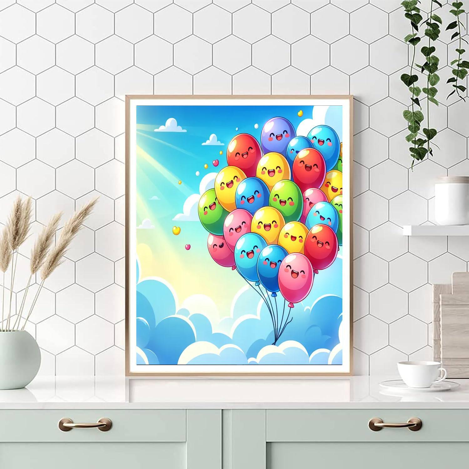 Bright Balloons Numbered Painting Kits