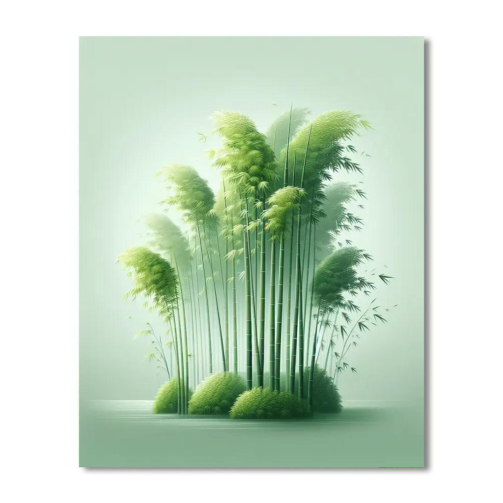 Meditative Zen Bamboo Paint By Color