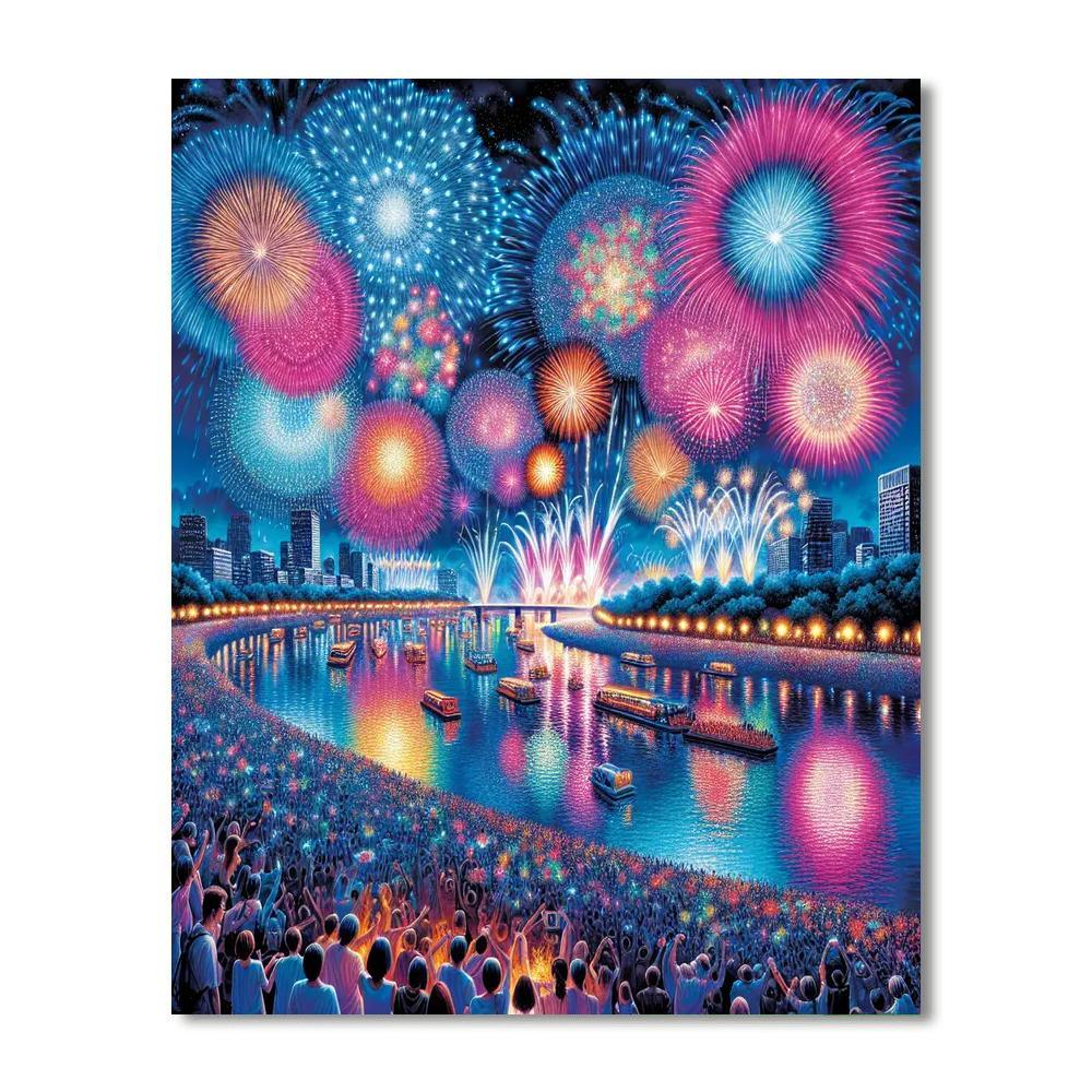 International Fireworks Festival - Vietnam DIY Paint By Numbers