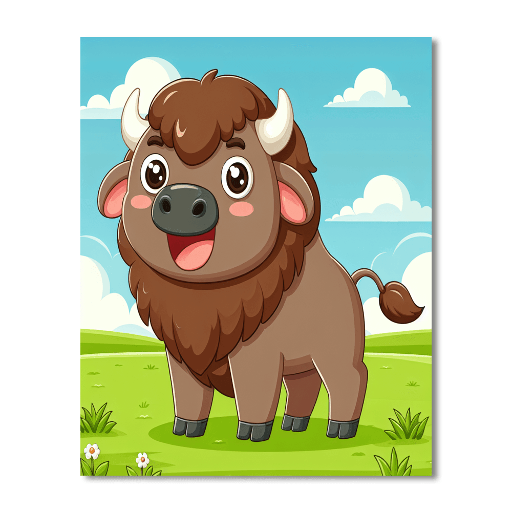 Bubbly Bison Paint By Color