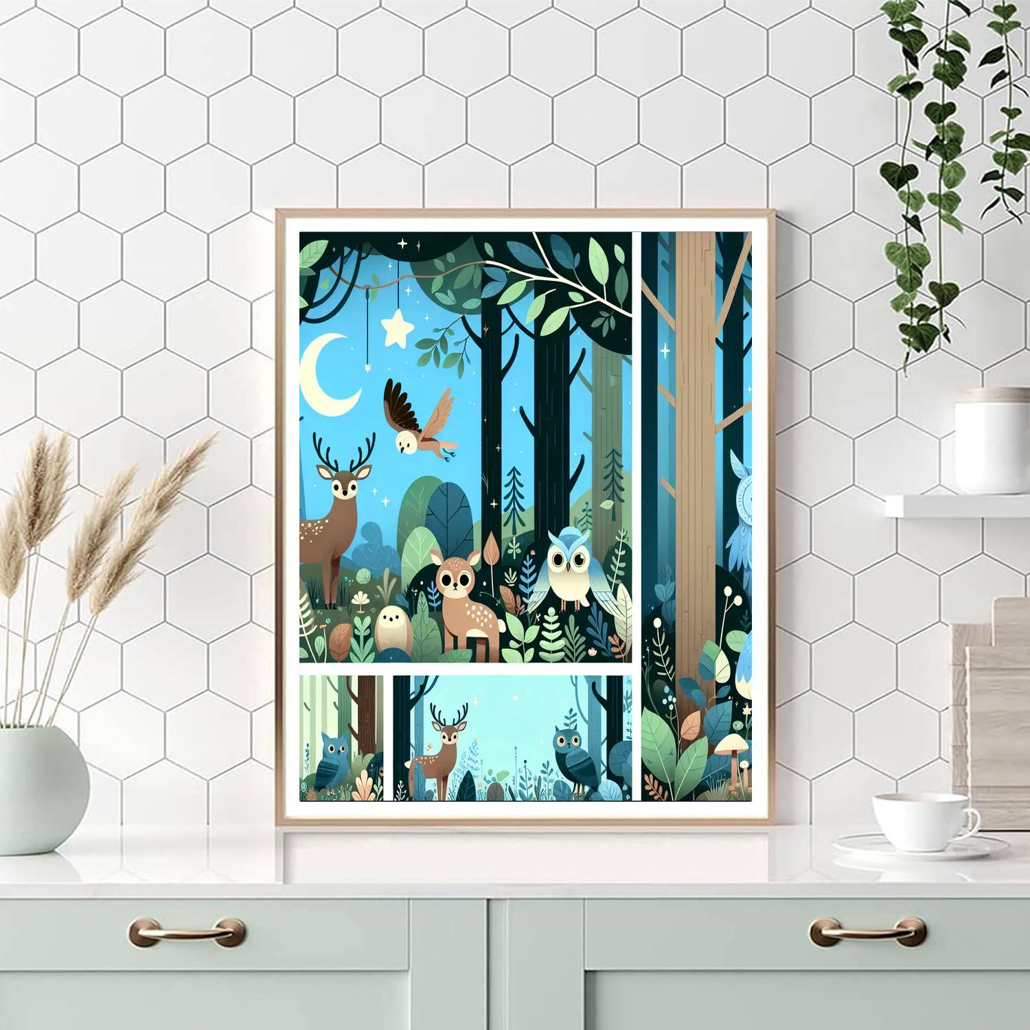 Enchanted Woodlands Journey Painting Number Kit