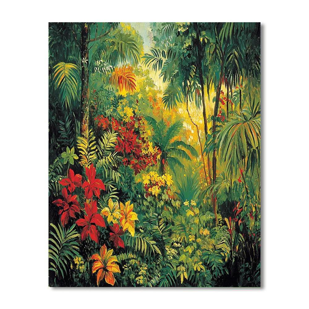 Paul Gauguin Inspired Tropical Rainforest Resonance  Painting By Numbers Kit
