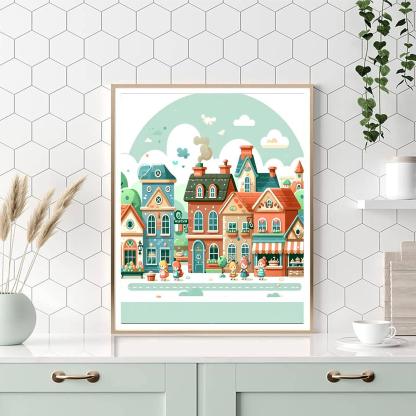 Storybook Village DIY Paint By Numbers