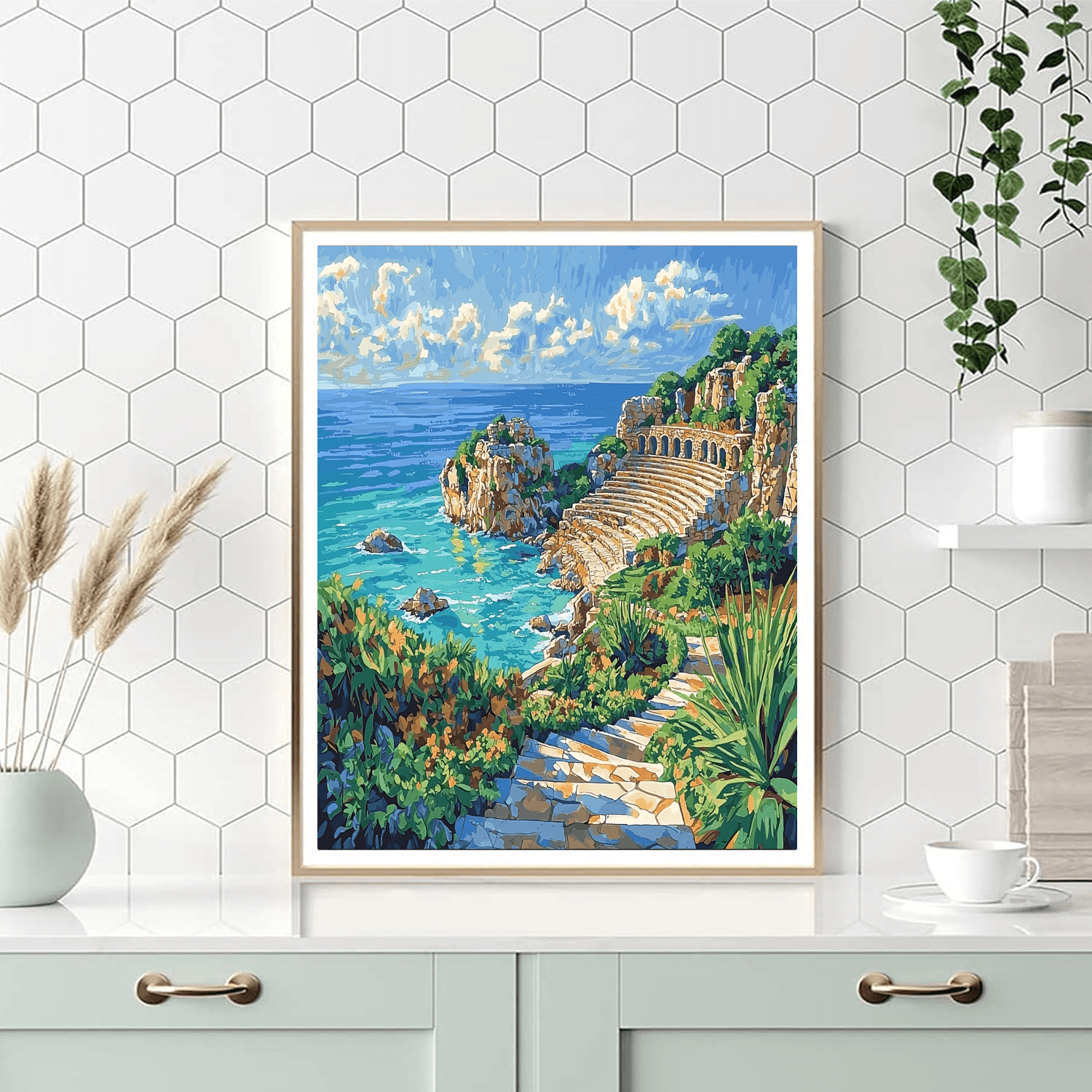 Minack Theatre - Cornwall Numbered Painting Kits