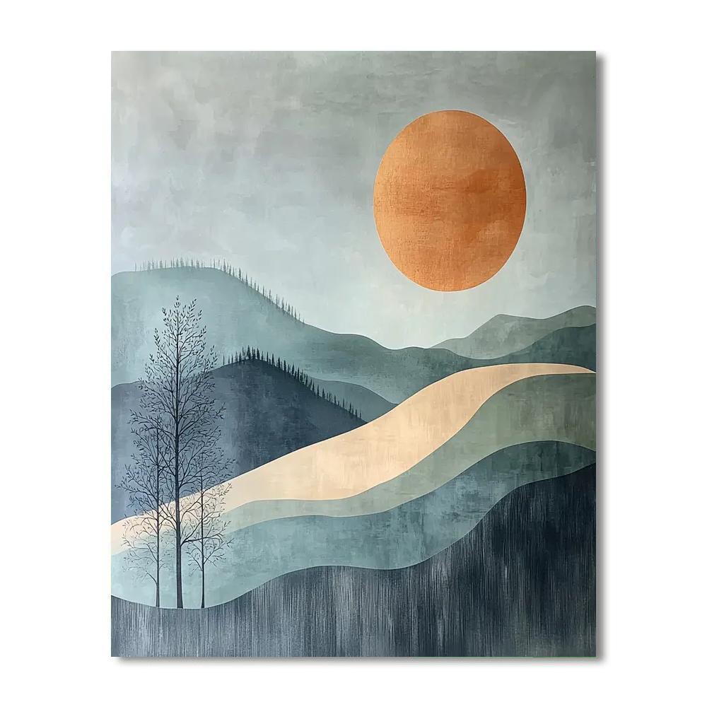 Nandalal Bose Inspired Nature's Elegy  DIY Paint By Numbers