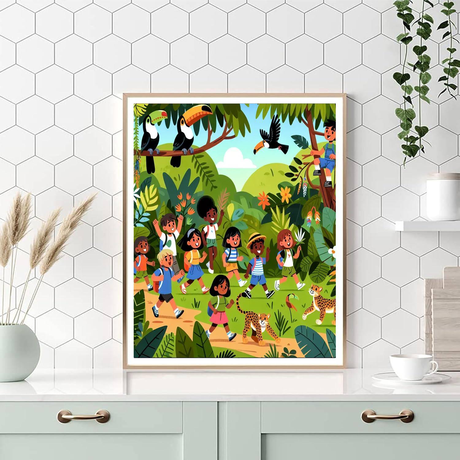 Jungle Adventure Trek Paint By Color