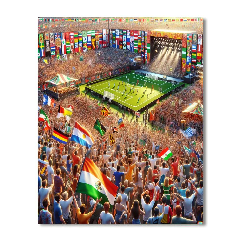 World Cup Festival Paint By Color