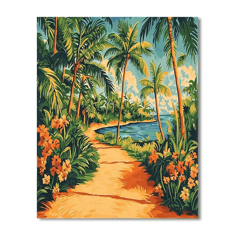 Paul Gauguin Inspired Tropical Oasis Dream  Paint By Numbers