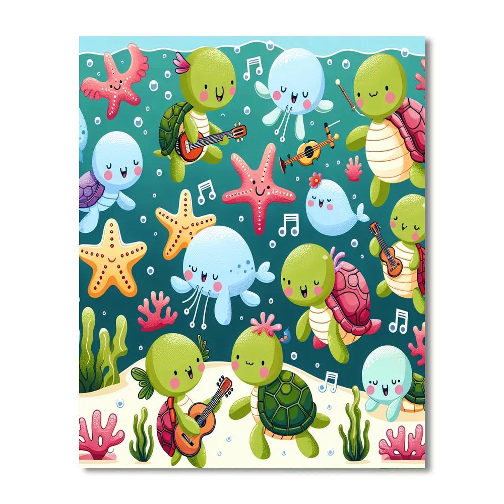 Oceanic Orchestra Painting By Numbers Kit
