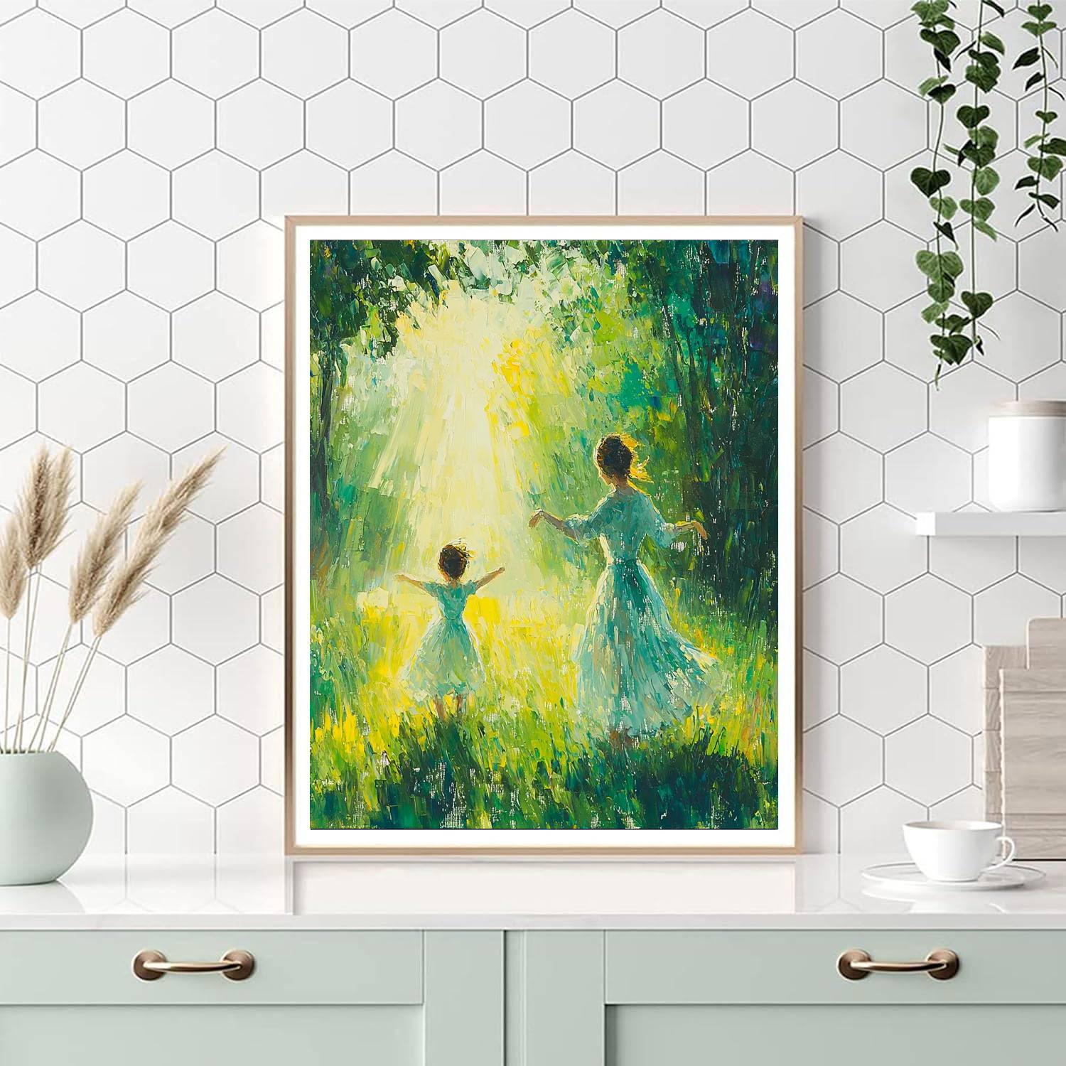 Morning Meadow Dance Painting Number Kit