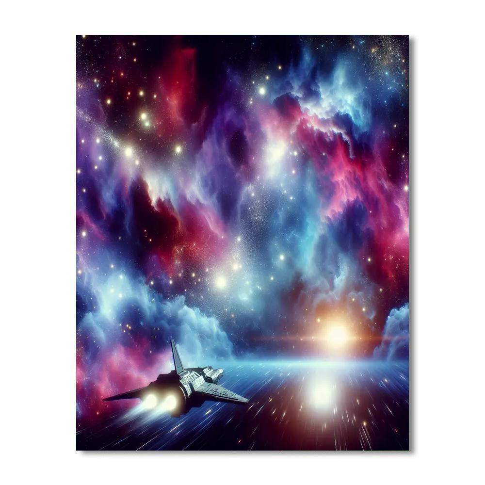 Galactic Traveler's Voyage Painting By Numbers Kit