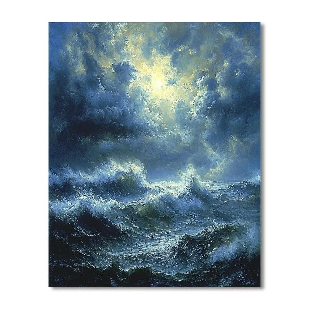 Turner Inspired Stormy Seascape  Paint By Numbers