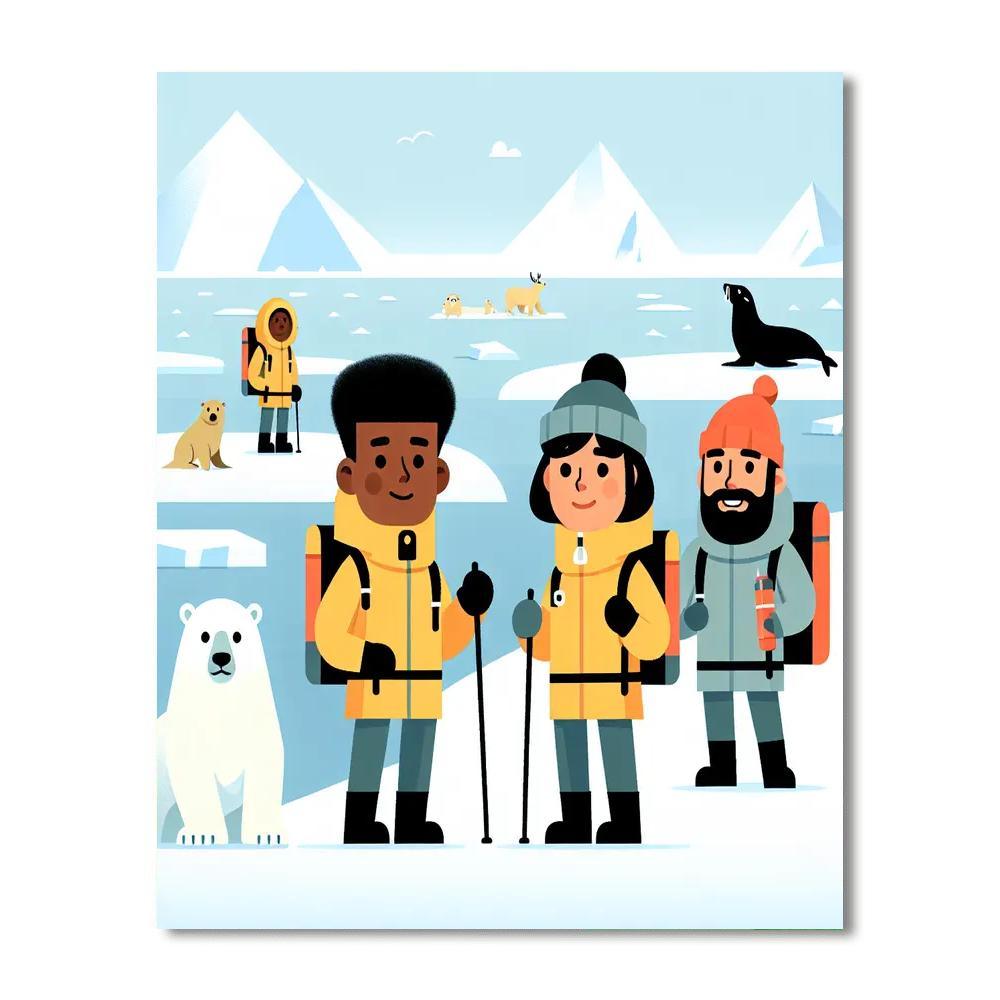Arctic Explorers Quest Painting By Numbers Kit