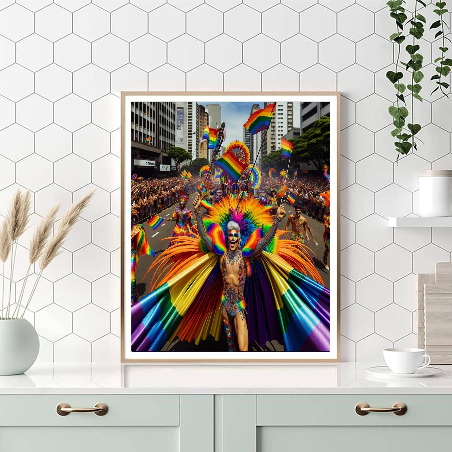 Pride Festival - Brazil Number Painting