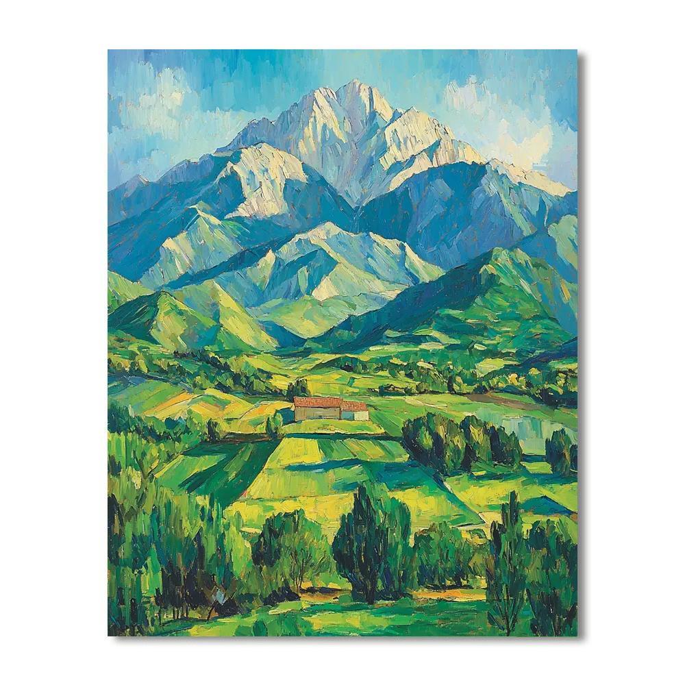 Paul Cézanne Inspired Mountain's Whisper  Paint By Number