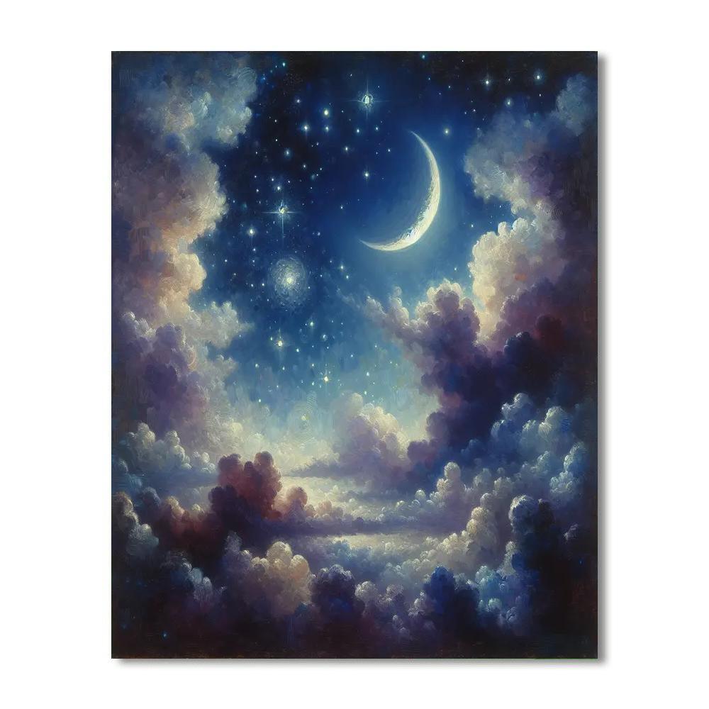 Twinkling Starry Night Paint By Color