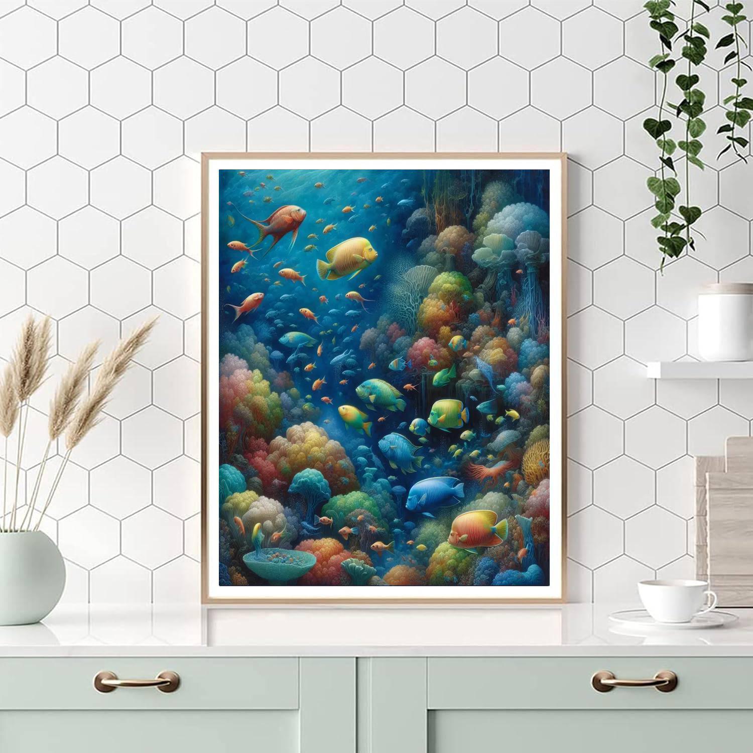 Enchanted Undersea Odyssey Paint By Numbers Art