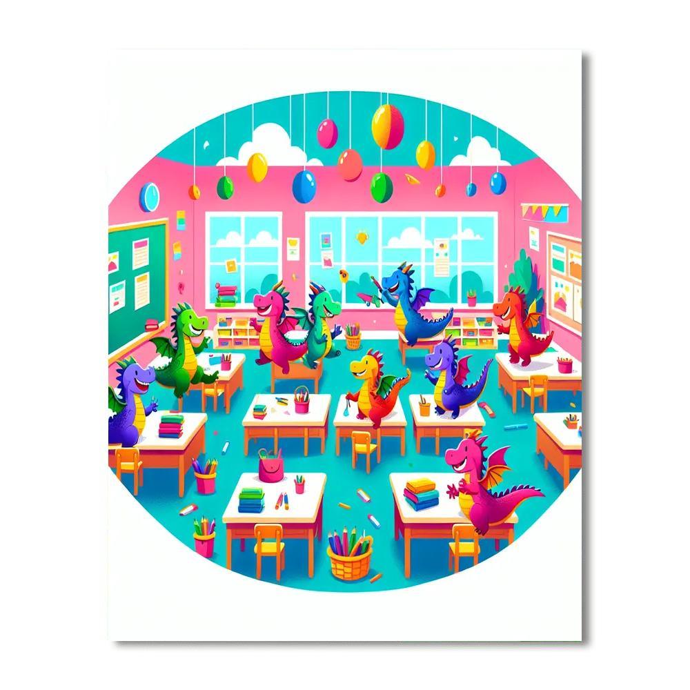 Friendly Dragon Academy Paint By Numbers