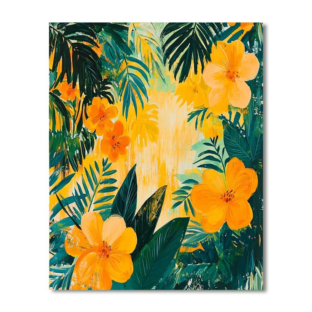 Frida Kahlo Inspired Sunlit Fragrance Of Yucatan  Painting Number Kit