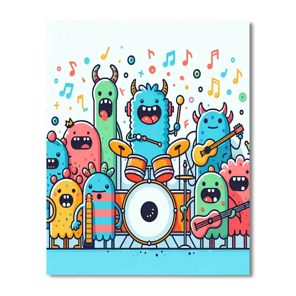 Jolly Monster Jam Paint By Numbers