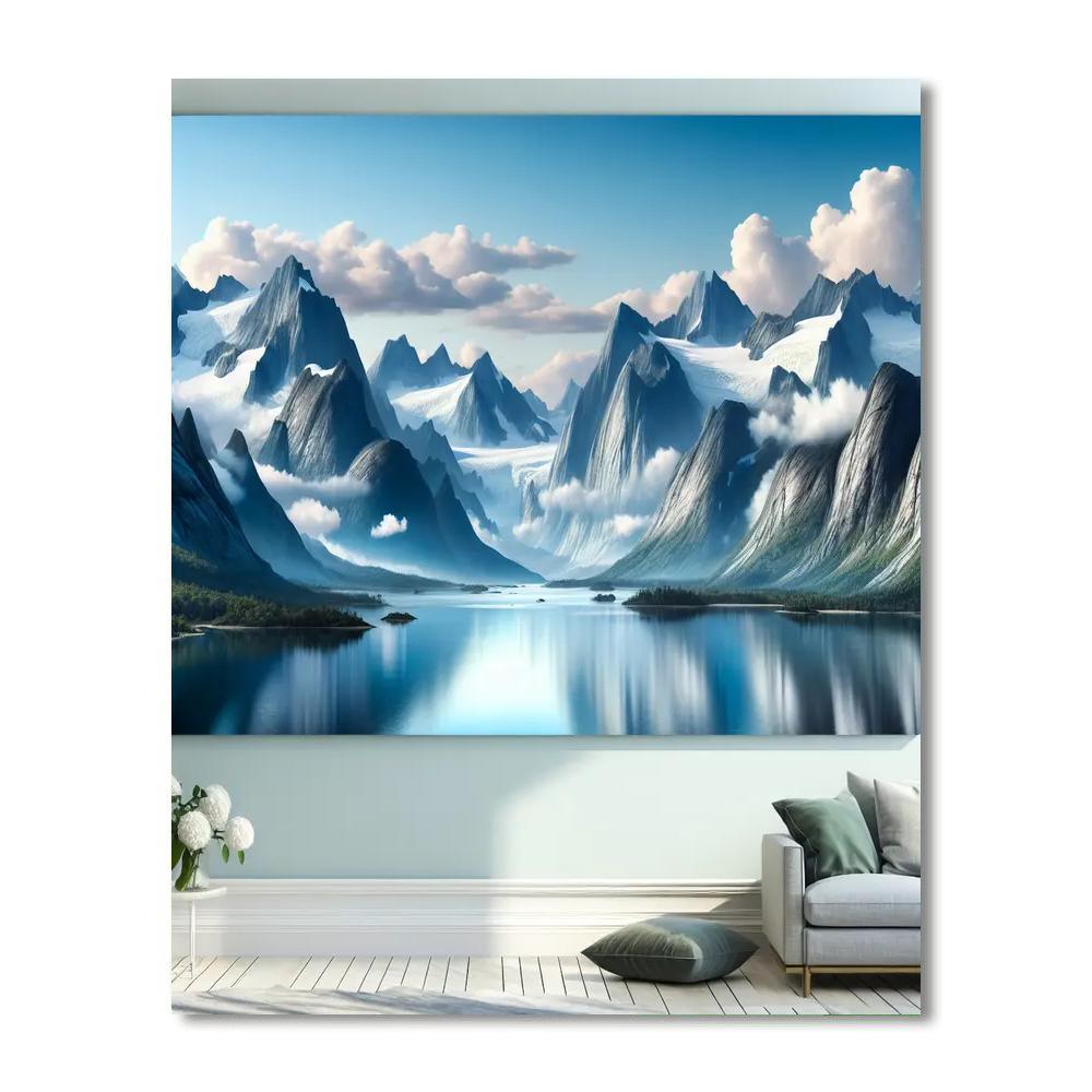 Majestic Northern Landscape Paint By Numbers Art