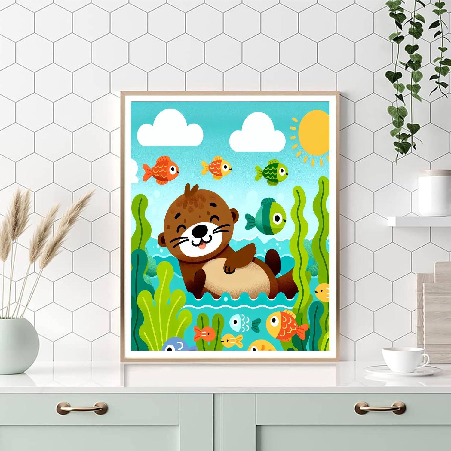 Silly Sea Otter Paint By Color