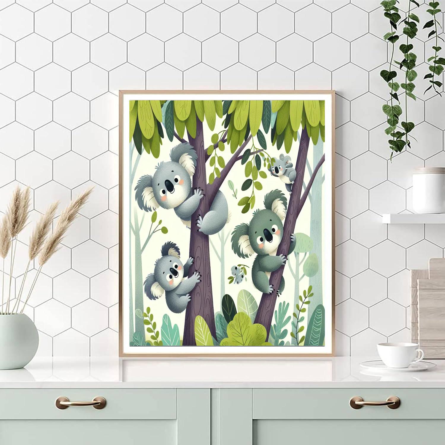 Kooky Koala Climb Number Painting