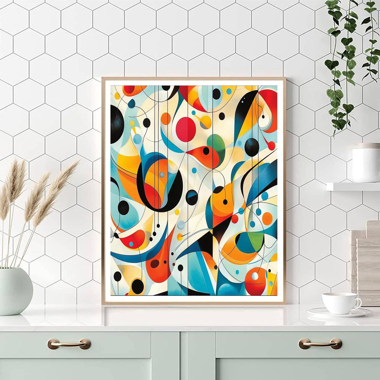 Paul Klee Inspired Musical Reverie  Painting Number Kit