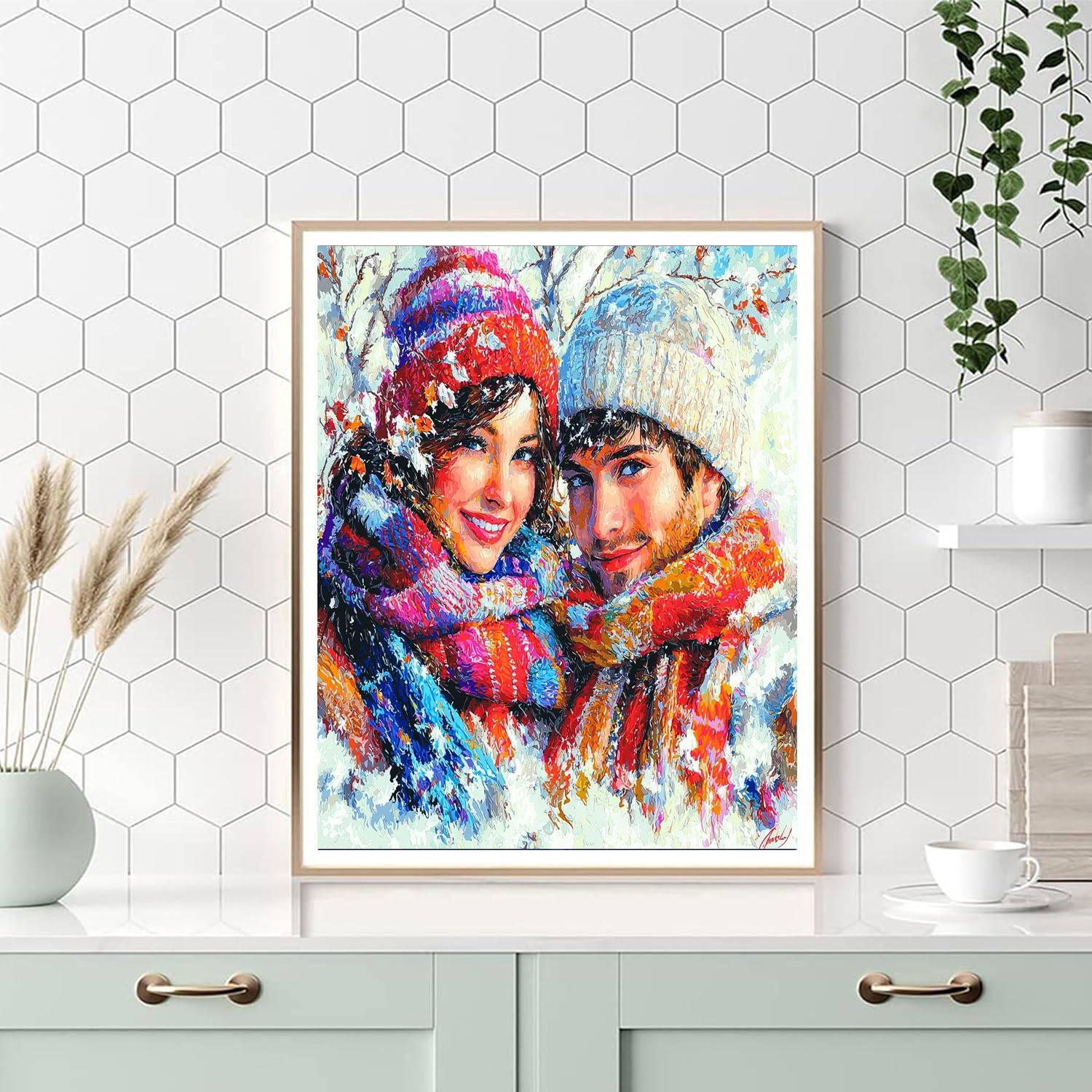 Joyful Winter Memories Paint By Numbers