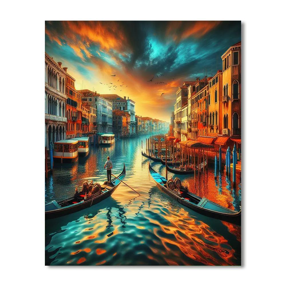 Venetian Canal Beauty Paint By Color