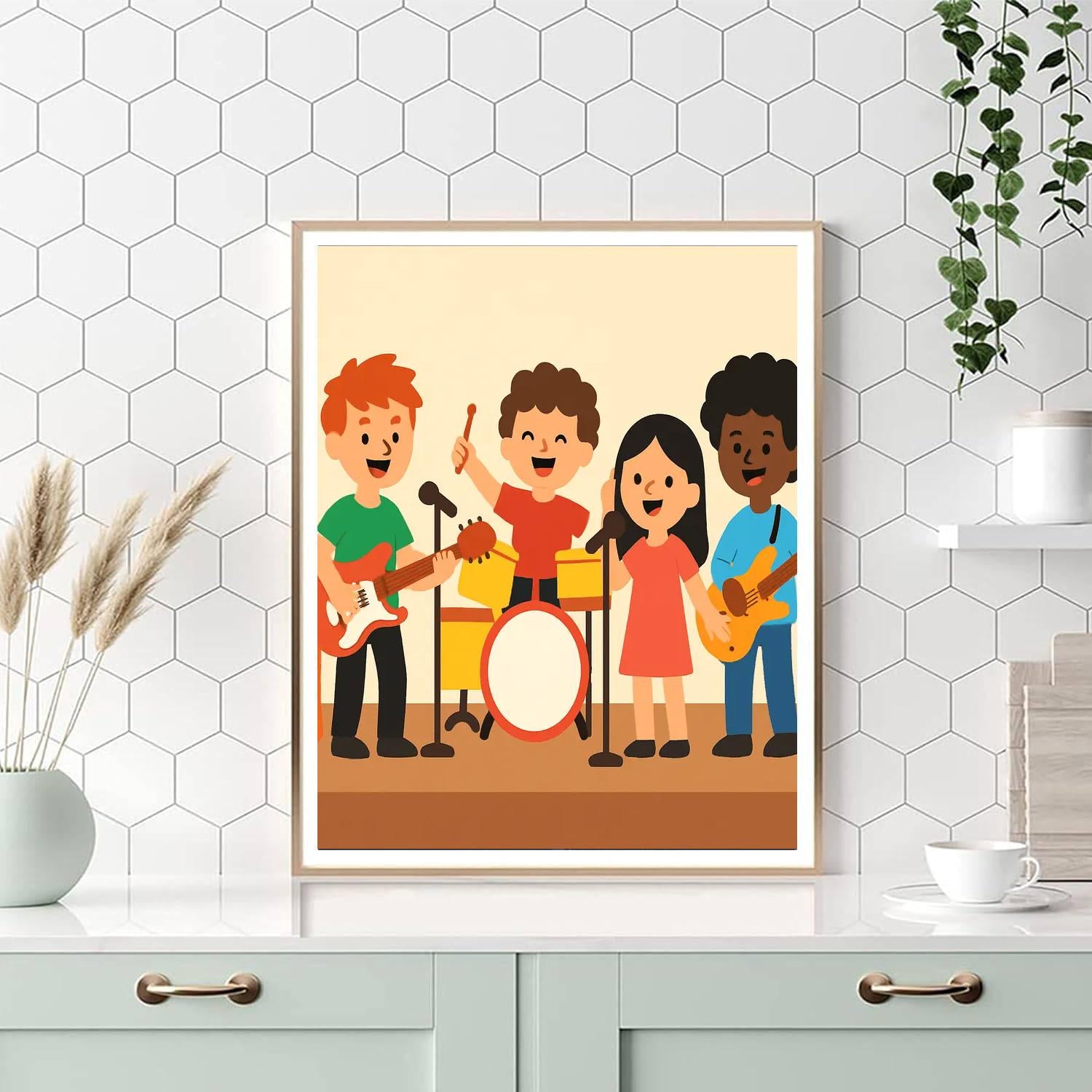 Rock Band Jam Numbered Painting Kits