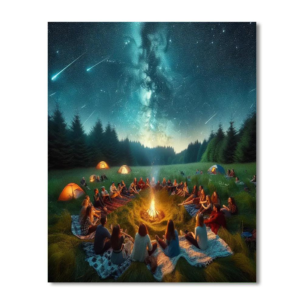 Perseid Meteor Shower - United States Paint By Numbers Kits