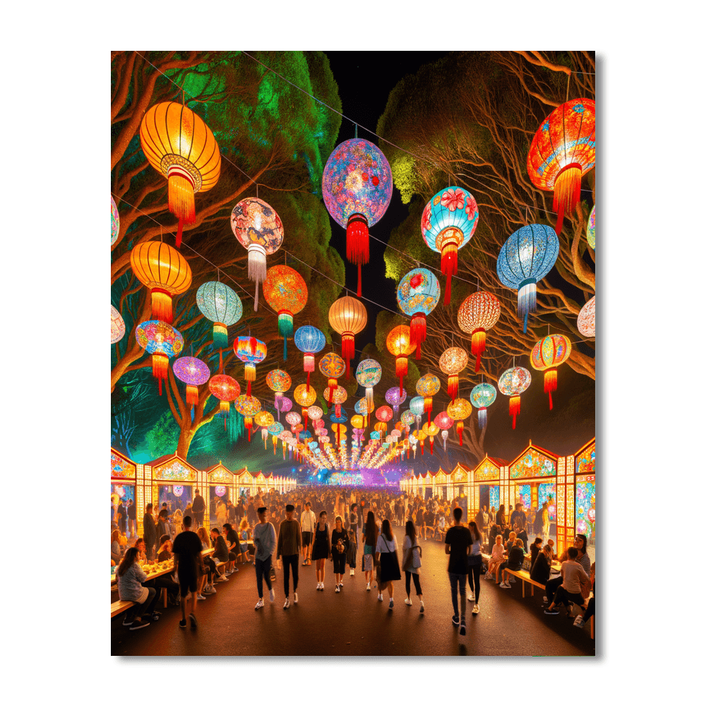 Auckland Lantern Festival - New Zealand Paint By Numbers Art