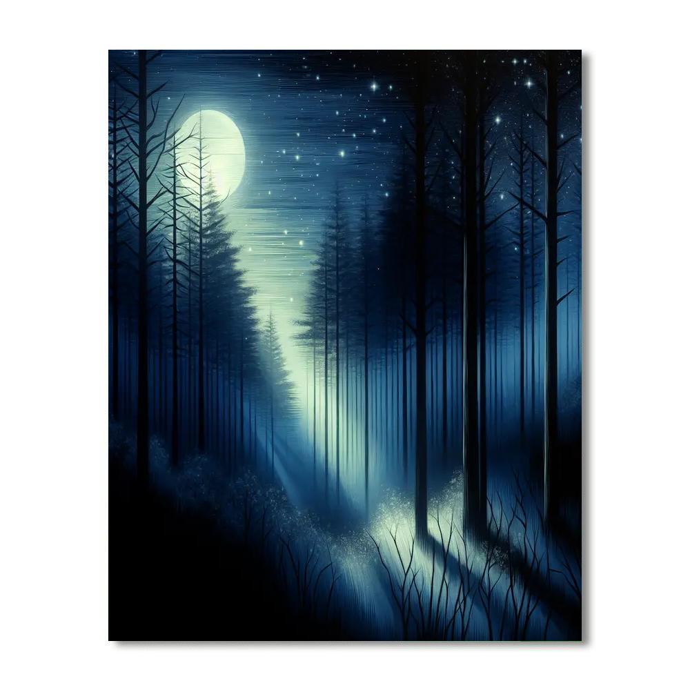 Starry Forest Illusions Paint By Numbers
