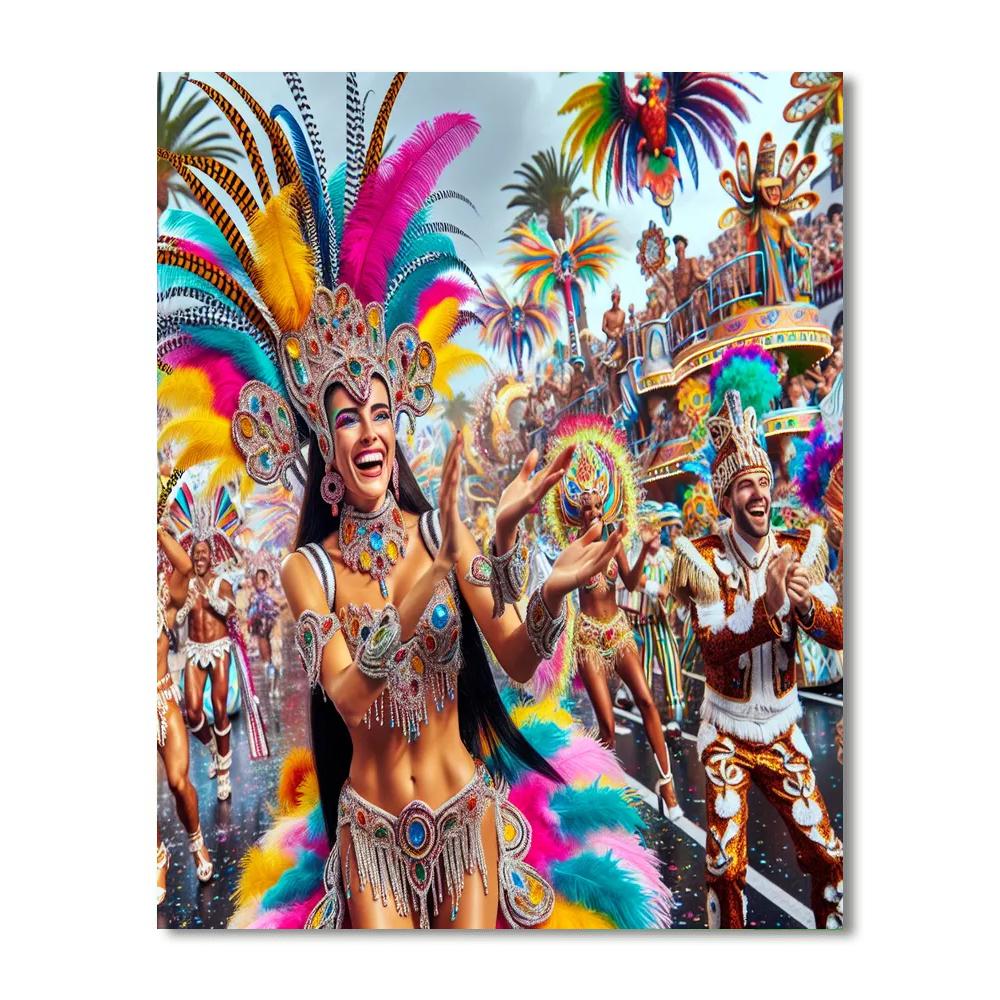 Canary Islands Carnival - Spain Number Painting