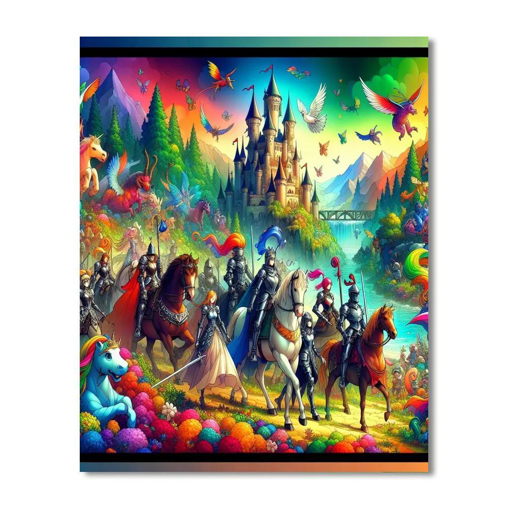 Playful Fantasy Adventure Painting By Numbers Kit