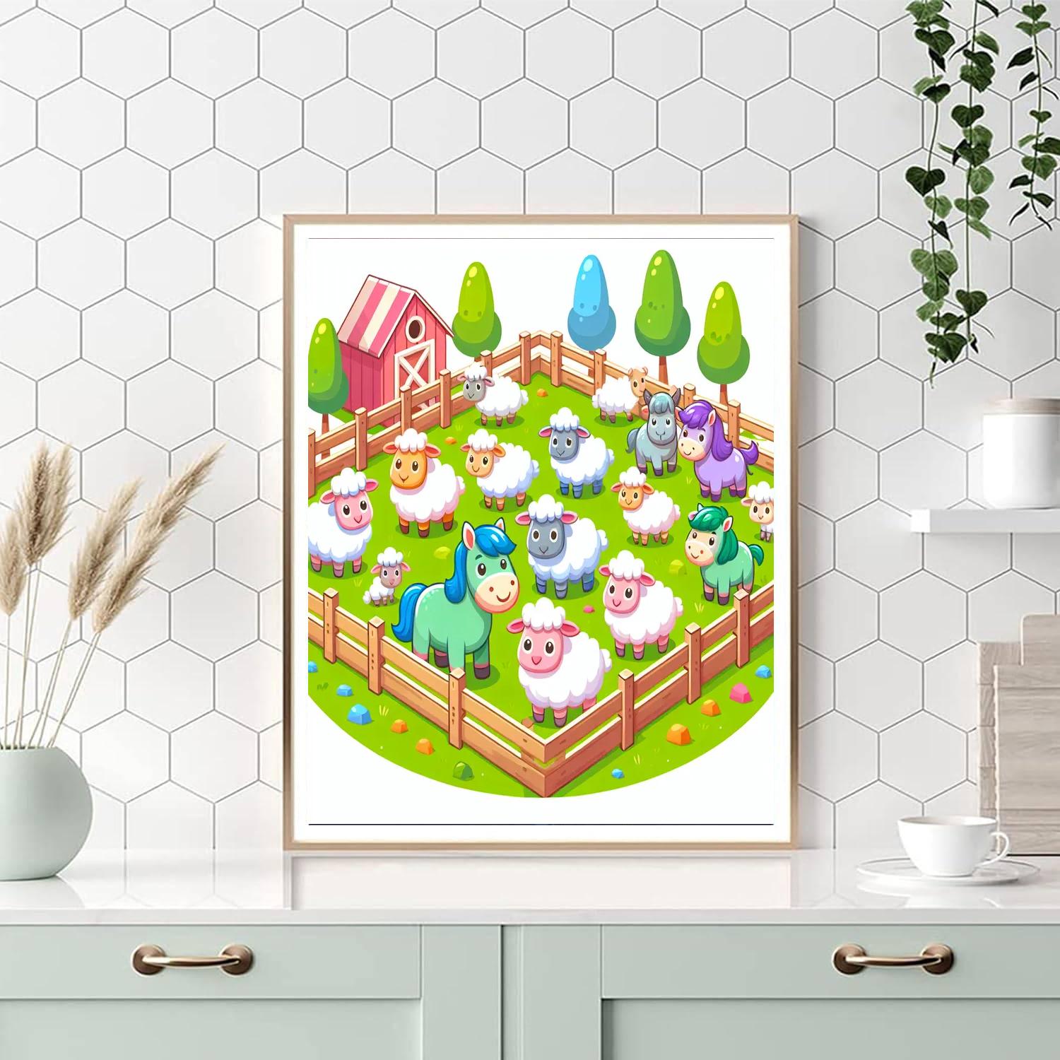 Petting Zoo Delight Paint By Color
